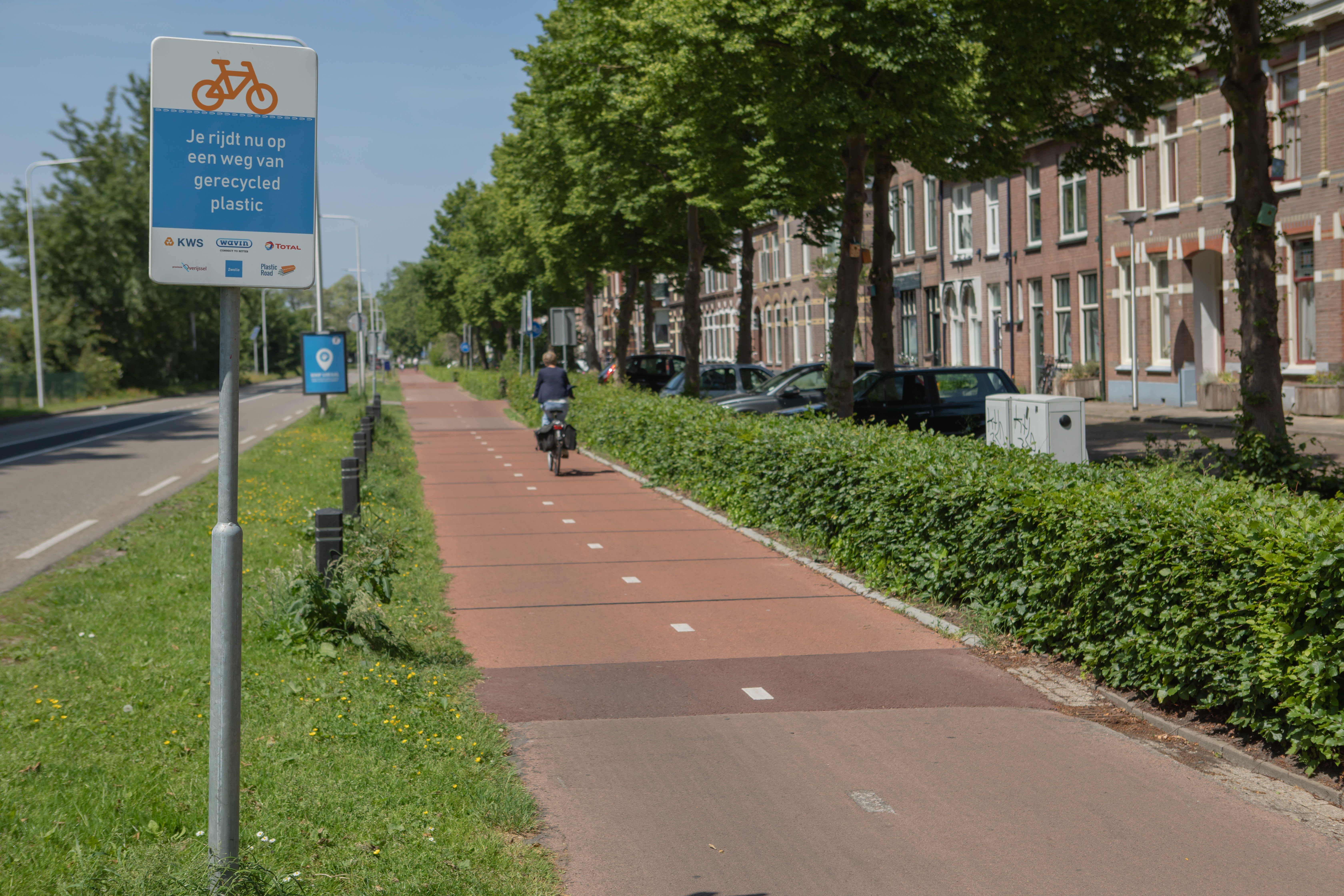 Foto van een fietspad